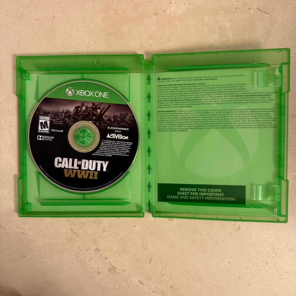 Call of Duty WWII Xbox One Game Disc Tested Works 4K HDR FPS Shooter - Picture 3 of 3